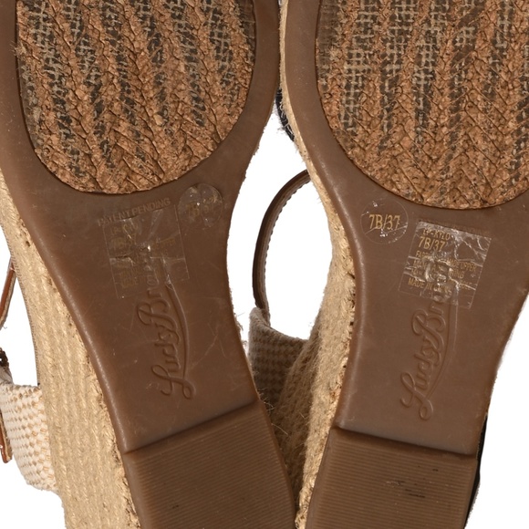 Lucky Wedge Espadrilles Size 7 NWOT - Picture 4 of 6